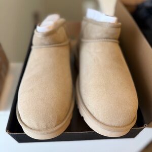 UGG Tan Suede Ankle Boots